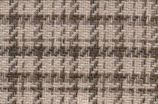 Dormeuil Fabric Beige Check 60% Wool 18% Silk 16% Polyamide 6% Linen (Ref-780009)