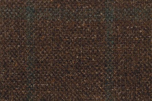 Dormeuil Fabric Brown Check 60% Wool 18% Silk 16% Polyamide 6% Linen (Ref-780017)