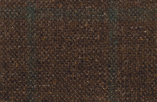 Dormeuil Fabric Brown Check 60% Wool 18% Silk 16% Polyamide 6% Linen (Ref-780017)