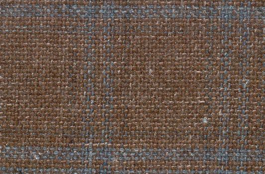 Dormeuil Fabric Brown Check 60% Wool 18% Silk 16% Polyamide 6% Linen (Ref-780023)