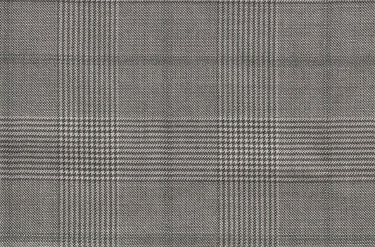 Dormeuil Fabric Green Check 95% Wool 5% Cashmere (Ref-792003)