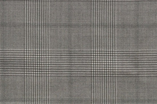 Dormeuil Fabric Green Check 95% Wool 5% Cashmere (Ref-792003)