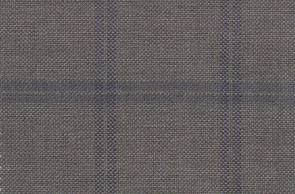 Dormeuil Fabric Grey Check 95% Wool 5% Cashmere (Ref-792007)