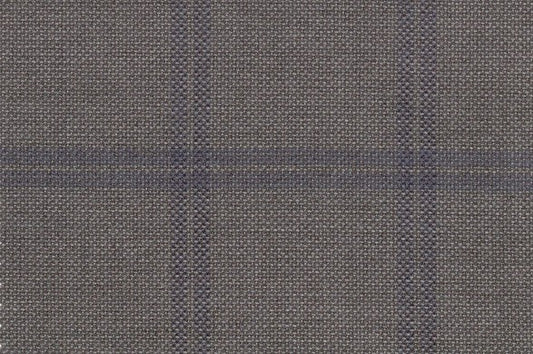 Dormeuil Fabric Grey Check 95% Wool 5% Cashmere (Ref-792007)