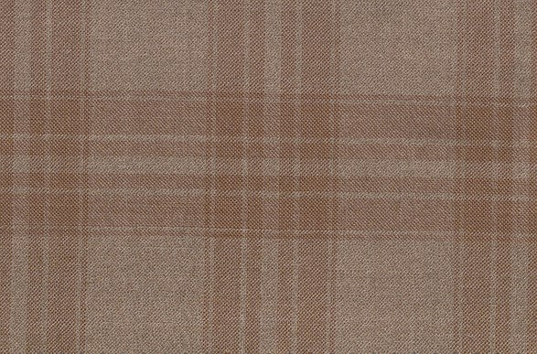 Dormeuil Fabric Beige Check 95% Wool 5% Cashmere (Ref-792010)