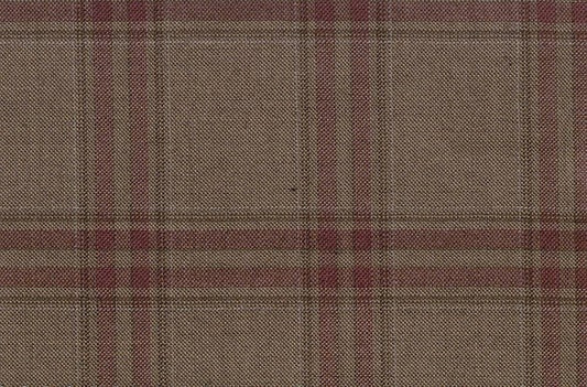 Dormeuil Fabric Beige Check 95% Wool 5% Cashmere (Ref-792021)