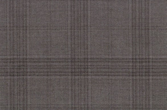 Dormeuil Fabric Grey Check 95% Wool 5% Cashmere (Ref-792025)