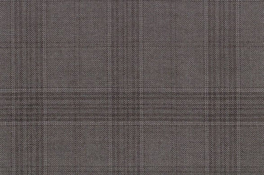 Dormeuil Fabric Grey Check 95% Wool 5% Cashmere (Ref-792025)