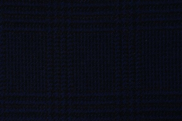Dormeuil Fabric Navy Check 100% Cashmere (Ref-798202)