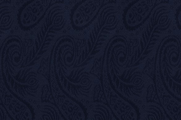 Dormeuil Fabric Navy Jacquard 65% Wool 35% Silk (Ref-818002)