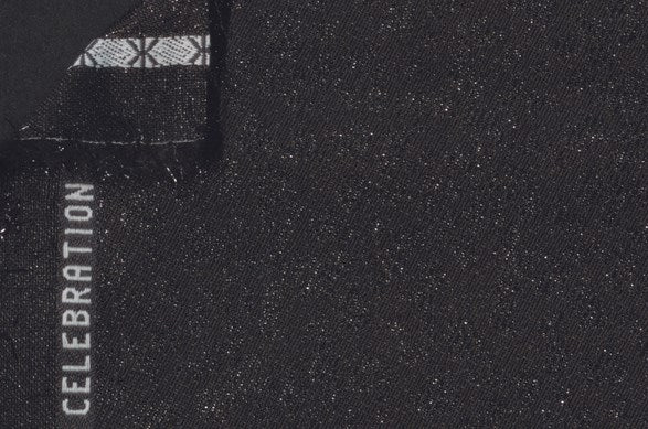 Dormeuil Fabric Black Jacquard 88% Wool 7% Polyester 5% Polyamide (Ref-818019)