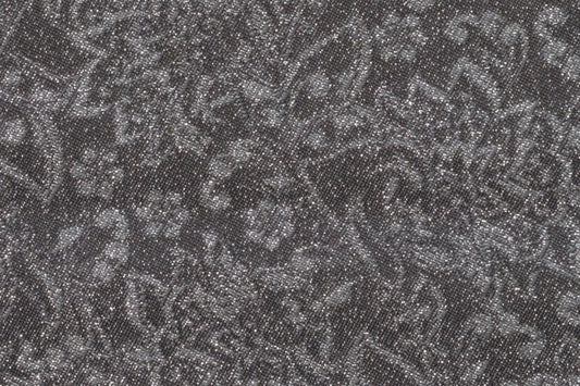 Dormeuil Fabric Black Jacquard 88% Wool 7% Polyester 5% Polyamide (Ref-818021)