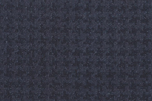 Dormeuil Fabric Navy Jacquard 88% Wool 7% Polyester 5% Polyamide (Ref-818023)