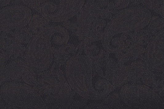 Dormeuil Fabric Black Jacquard 80% Wool 20% Silk (Ref-818050)