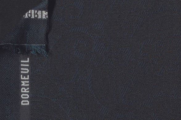 Dormeuil Fabric Green Jacquard 80% Wool 20% Silk (Ref-818052)