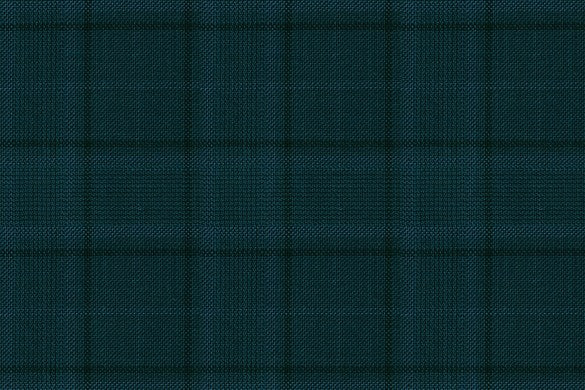 Dormeuil Fabric Green Check 100% Wool (Ref-838101)