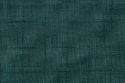 Dormeuil Fabric Green Check 100% Wool (Ref-838101)