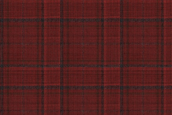 Dormeuil Fabric Red Check 100% Wool (Ref-838103)