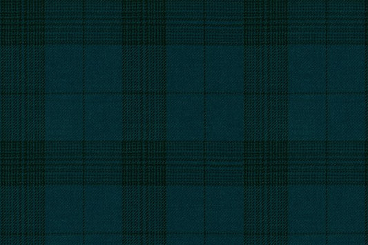 Dormeuil Fabric Green Check 100% Wool (Ref-838110)