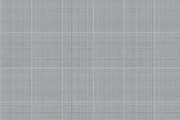 Dormeuil Fabric Grey Check 100% Wool (Ref-838112)