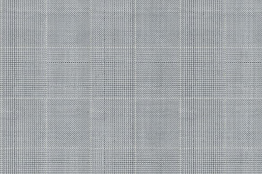 Dormeuil Fabric Grey Check 100% Wool (Ref-838112)