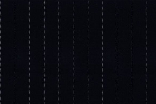 Dormeuil Fabric Navy Stripe 100% Wool (Ref-838119)