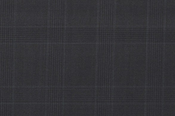 Dormeuil Fabric Navy Check 100% Wool (Ref-838120)