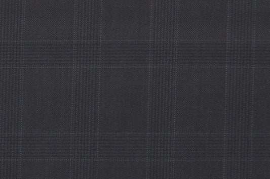 Dormeuil Fabric Navy Check 100% Wool (Ref-838120)