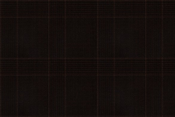 Dormeuil Fabric Brown Check 100% Wool (Ref-838122)