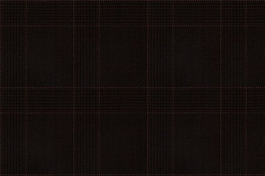 Dormeuil Fabric Brown Check 100% Wool (Ref-838122)