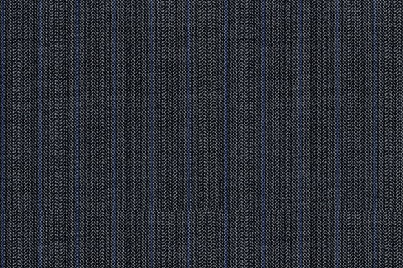 Dormeuil Fabric Grey Stripe 100% Wool (Ref-838131)