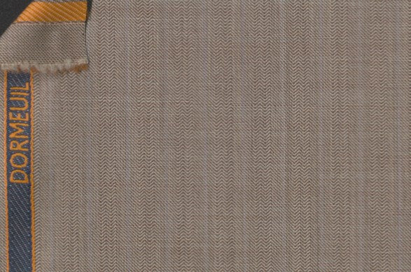 Dormeuil Fabric Beige Stripe 100% Wool (Ref-838134)