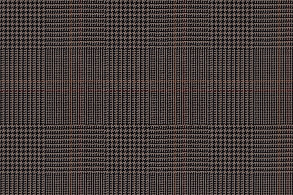 Dormeuil Fabric Brown Check 100% Wool (Ref-838137)