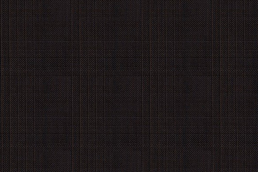 Dormeuil Fabric Brown Check 100% Wool (Ref-838138)