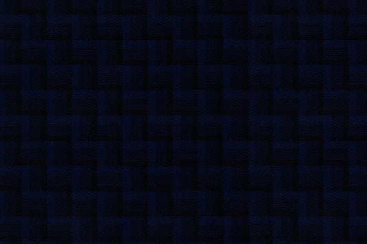 Dormeuil Fabric Navy Check 100% Wool (Ref-838143)