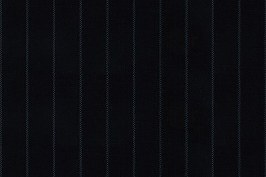 Dormeuil Fabric Navy Stripe 100% Wool (Ref-838151)