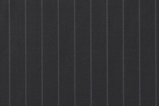 Dormeuil Fabric Navy Stripe 100% Wool (Ref-838151)