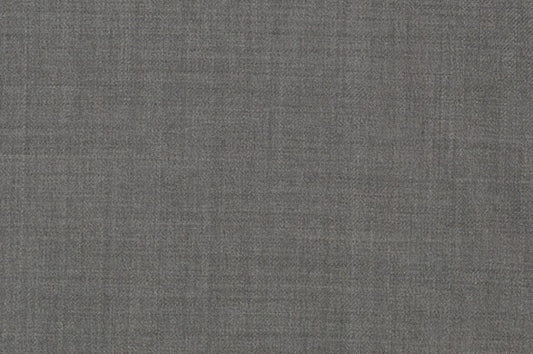 Dormeuil Fabric Grey Semi Plain 100% Wool (Ref-838177)