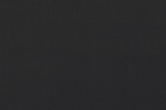 Dormeuil Fabric Black Plain 100% Wool (Ref-838178)