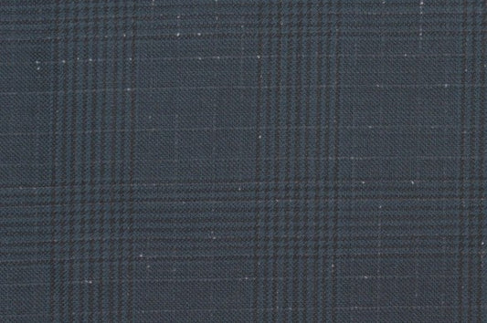 Dormeuil Fabric Green Check 100% Wool (Ref-838181)