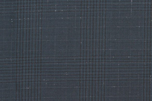 Dormeuil Fabric Green Check 100% Wool (Ref-838181)