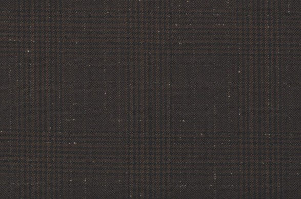 Dormeuil Fabric Brown Check 100% Wool (Ref-838183)
