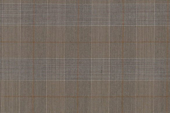 Dormeuil Fabric Beige Check 100% Wool (Ref-838188)