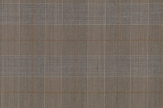 Dormeuil Fabric Beige Check 100% Wool (Ref-838188)