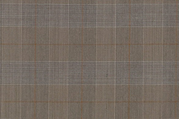 Dormeuil Fabric Beige Check 100% Wool (Ref-838188)