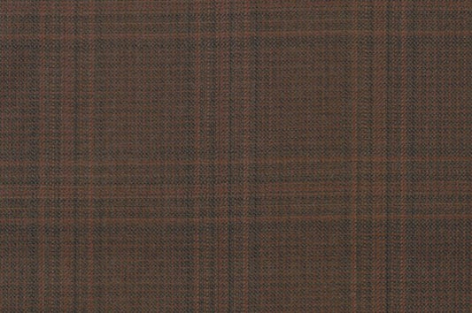 Dormeuil Fabric Brown Check 100% Wool (Ref-838191)