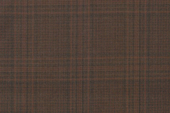 Dormeuil Fabric Brown Check 100% Wool (Ref-838191)