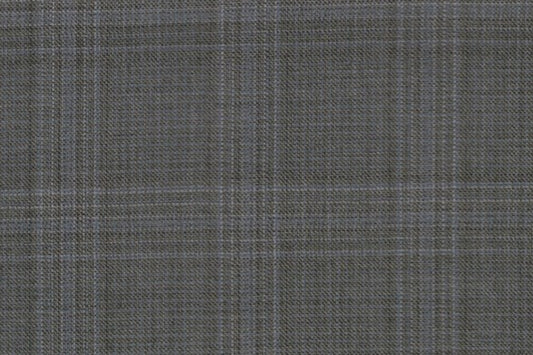 Dormeuil Fabric Grey Check 100% Wool (Ref-838192)