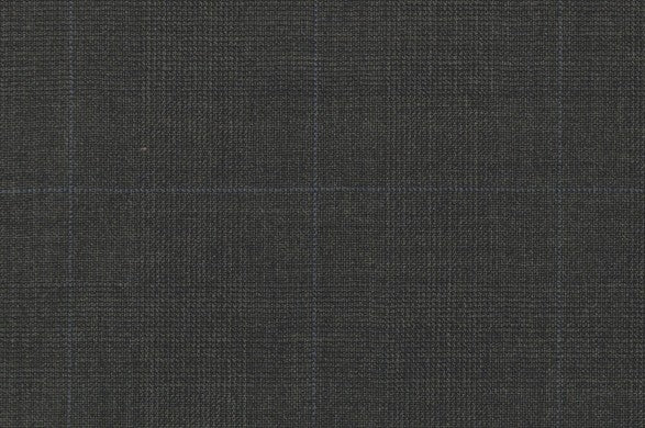 Dormeuil Fabric Grey Check 100% Wool (Ref-838193)