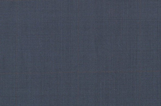 Dormeuil Fabric Blue Check 100% Wool (Ref-838194)